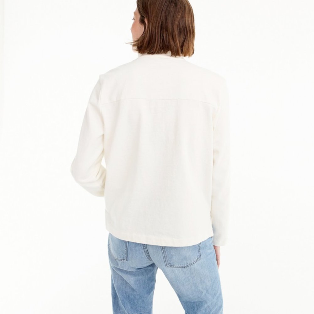 J.Crew Lightweight Button Shoulder Pop-over Top - Picture 3 of 4